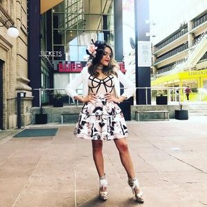 Structured Artwork Skirt